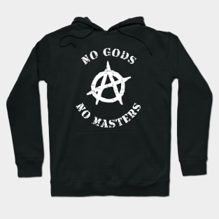 no gods no masters anarchy symbol Hoodie